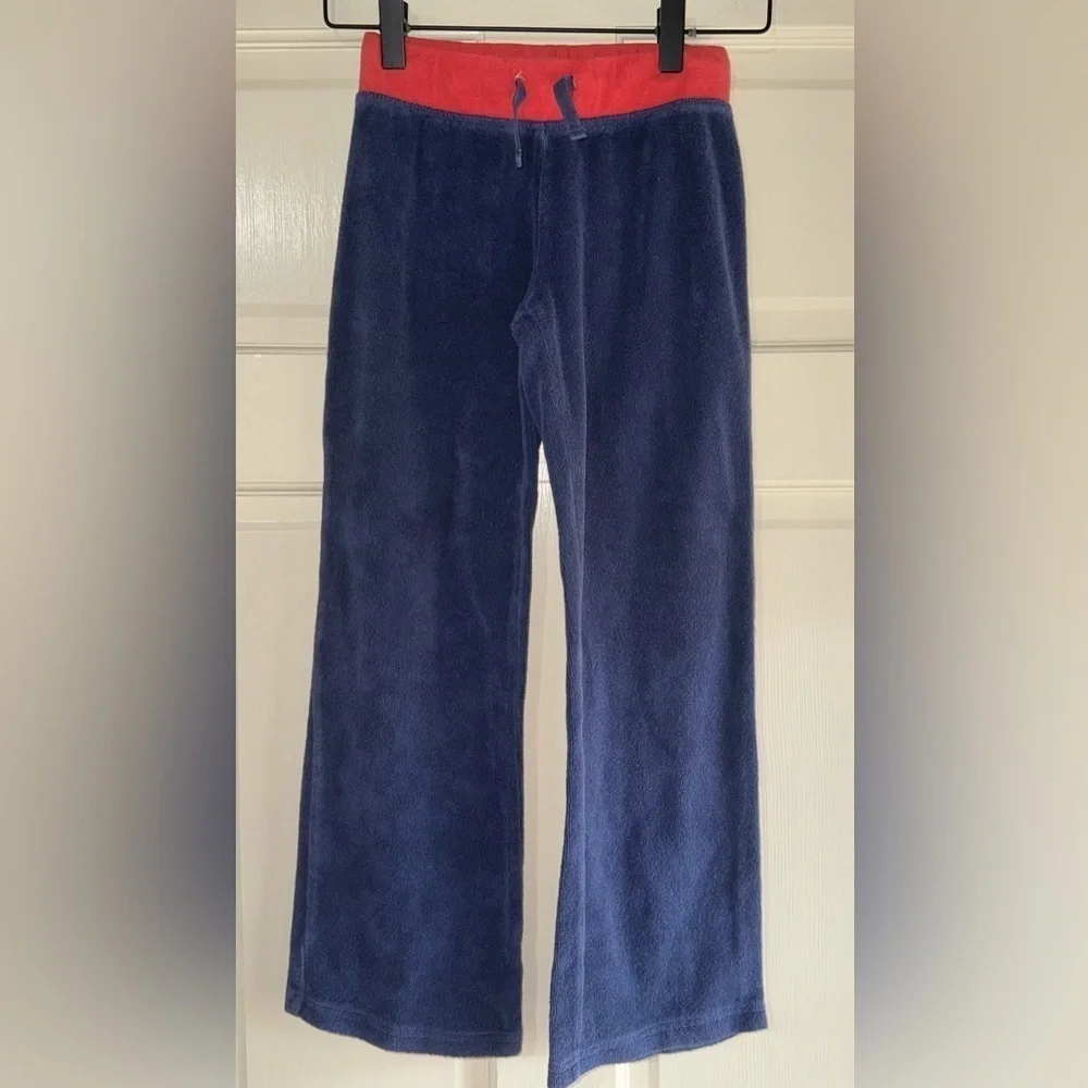 Mini Boden Terry Cloth 7/8 Red/White/Blue Jacket and Pants